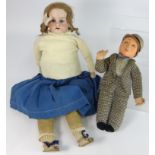 Armand Marseille Bisque head Doll with sleeping eyes, open mouth mould No.