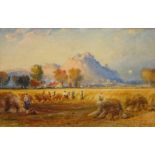 John Blair (Scottish 1850-1934): 'Stirling Castle' from the Harvest Field, watercolour signed,