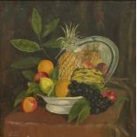 A E Baker (20th century): Still Life of Fruit,