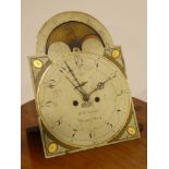 19th Century Longcase Clock Movement, the arched dial inscribed "W Bellman,