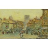 Thomas W Walshaw (British 1860-1906): St Sampson's Square looking towards Finkle Street York,