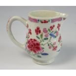 Small Chinese jug from the Boothman Smallwood Collection painted in famille-rose enamels and with