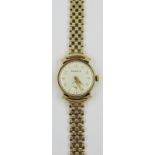 Ladies Helvetia Wristwatch with baton and Arabic numerals,