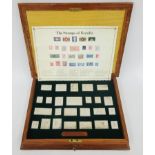 "Stamps of Royalty" a set of twenty five sterling silver Ingots commemorating the Queens silver
