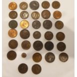 1848 Model Quarter Farthing and an 1843 Half Farthing,