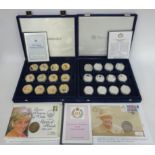 Westminster seventeen silver proof commemorative Elizabeth II 80th birthday collection,