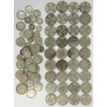 Collection of post 1920 50% silver coinage including four 1924, six 1925,