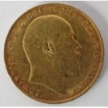 Edward VII gold 1907 sovereign Condition Report & Further Details Very Fine
