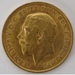 George V gold 1912 half sovereign Condition Report & Further Details Fine Condition