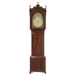Early 19th century mahogany longcase clock,