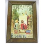 Peek, Frean & Co's Biscuits advertising print, framed,