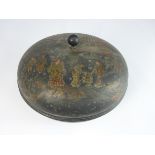 19th Century Japanese lacquer circular box and cover,