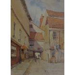 William Outhwaite (British early 20th century): 'Pump Court York',