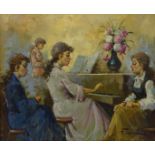 Continental School (Late 20th century): The Piano Recital,