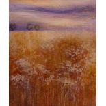 Rosemary Abrahams (British circa 1945-) Grass and sky mixed media on canvas,