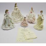 Two Royal Doulton figures 'Royal Debut',