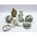Oriental Blanc De Chine ornament in the form of a Dragon, H22cm, modern chinese figure,
