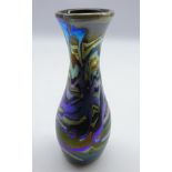 Richard Golding for Okra iridescent swirled glass vase, no.