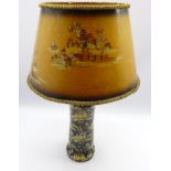 Royal Winton Chinoiserie design ceramic table lamp with shade,