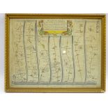 John Ogleby strip map of road from York to West Chester,
