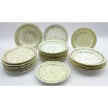 Assortment of 19th century English and Continental tableware, including Copeland,
