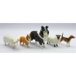 Five Beswick animals, Sheep dog no. 1752, Collie no.