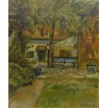 Faith Tresidder Sheppard (British 1920-2008): Cottage Doorway, oil on canvas signed and dated '43,
