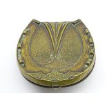 Victorian needle case by Fisher 188 Strand London in the form of a horses hoof with registration