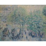 After Camille Pissarro (French1830-1903): Market scene, Artagraph limited edition on canvas No.