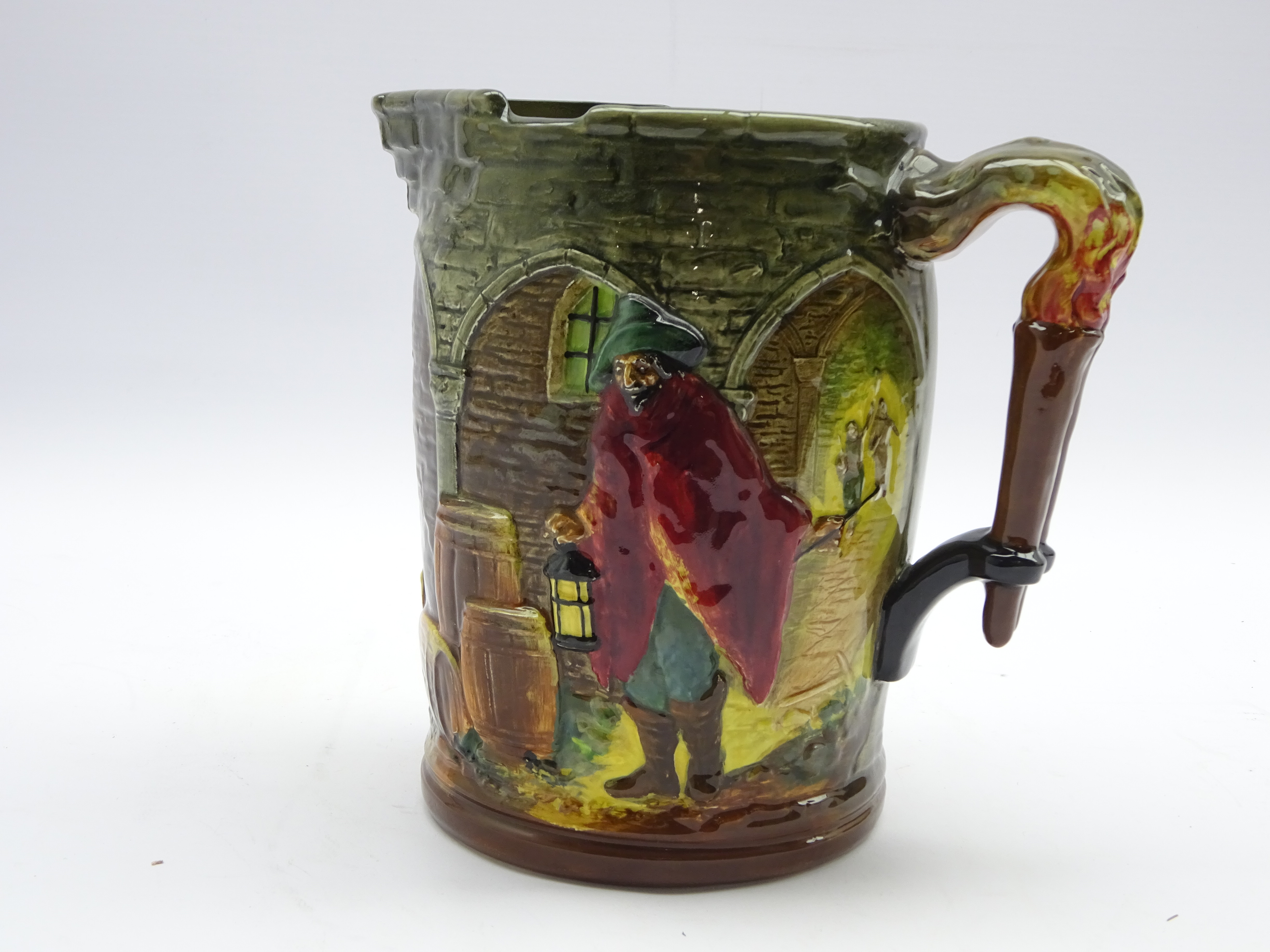 Royal Doulton limited edition 'Guy Fawkes' jug, designed by Harry Fenton, no. 250/600, H19. - Image 2 of 2