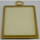 Gilt metal miniature frame with bead edge decoration 10cm x 8cm Condition Report &