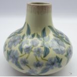 Cobridge periwinkle pattern baluster vase designed by Philip Gibson,