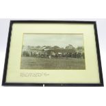 Early 20th Century photograph of Harold Blackburn the aviator, landing on High Harrogate Stray,