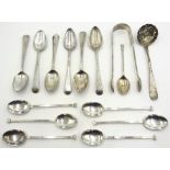 Six silver coffee spoons by Mappin & Webb, Sheffield 1920,