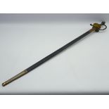 19th Century German officers sword, the blade marked 'Weyersberg Kirschbaum,