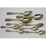 Three early 19th Century silver table spoons,