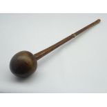 African wooden knobkerrie with tapering handle L56cm Condition Report & Further Details