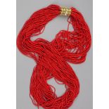 A Red Coral Necklace