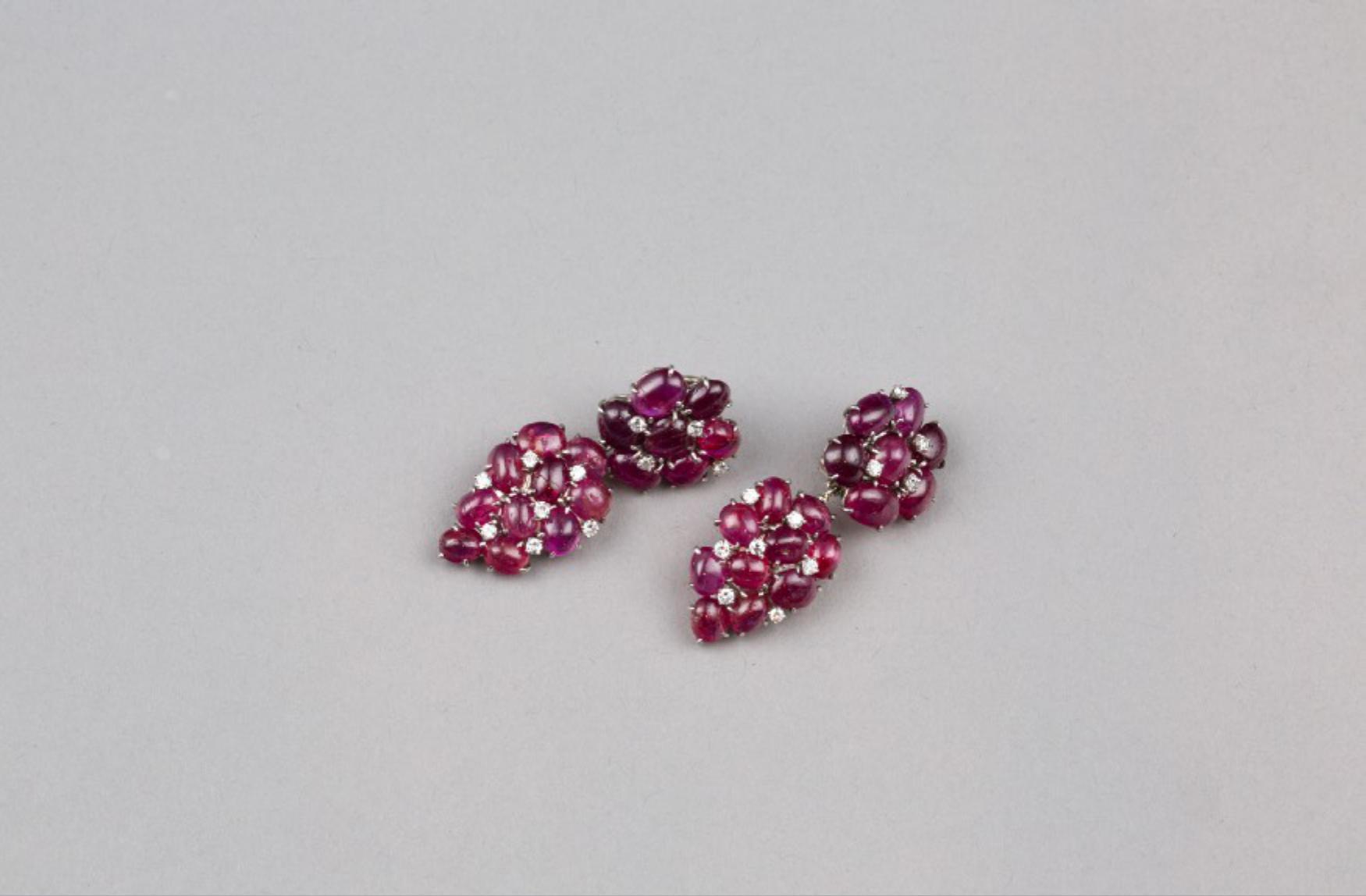 A Pair of Ruby Earrings