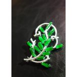 “Green Grape”Jadeite Diamond Pendant