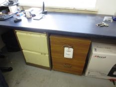Steel two-drawer filing cabinet and three-drawer filing cabinet