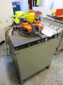 Urban AKS 432 single head, angle welding machine with Wander foot control, serial no: 10235E (1991),