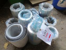 Ten assorted rolls of aluminium flashing