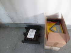 Two machine skates and two boxes of Blackspur squares