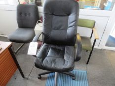 Four assorted office chairs