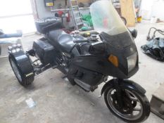 BMW K100R Tricycle. Serial number: 0092828, registration: D300 SRB, Mileage: 80,747, Please note: