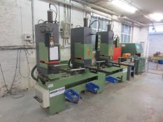 Sameco 3 head turret welder, type: 803 NFZ, serial no: 59970305 (2005), approx length 3600mm, 3