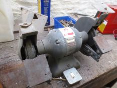 Unbadged double ended 8" bench grinder