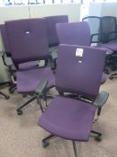 5 x i-Sit upholstered swivel chairs armchairs