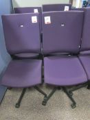 4 x i-Sit upholstered swivel chairs